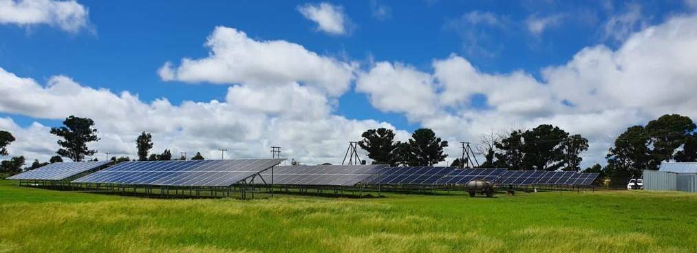 Agricultural solar installation